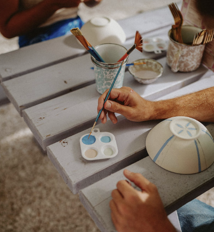 Atelier de peinture sur céramique au Kafé Céramik